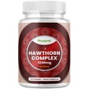 Cápsulas Hawthorn Berry de alta resistência - Puro Antioxidante Suplemento Hawthorn Berry com Folha e Extrato de Flor 4:1 para Saúde do Coração e Digestão - Suporte Energia para Homens e Mulheres - 120 Count Pack