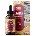 L-Lysine Supplement Liquid Drops L-Lysine 1000mg Tintura com vitamina A, C, e B12 para Adultos e Crianças Suporte Imune, Saúde da Pele & Lábios, Síntese de Colágeno, Não-GMO, Vegan, 2 Fl Oz (60 ML)