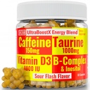 SHIZAM Taurina 1000mg Cafeína 150mg Gummies Energia w D-3 B-12 B Complexo Inositol, Gel Gels Vitaminas Vitamina Bebidas Cápsulas Beber Shot Chews Pills Pó Alt, Correndo Runners Suplemento Suplementos