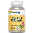 SOLARAY Vitamina C & Echinacea Raiz Suporte do Sistema Imune saudável w/ 500 mg VIT C & 300 mg Echinacea Por cápsula