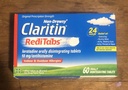 Claritin RediTabs 24 horas Alergia Medicina, Alívio de Alergia Não Afogado, Loratadina Anti-histamínico Comprimidos, 60 contagem