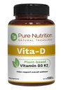 Pure Nutrition Vita D3 K2 - Suplemento de vitamina D3 K2 à base de plantas . 120 Tabs . Vitamina D3 6000 UI . Vitamina K2 como MK7 100mcg . Vitamina K2 D3 .
