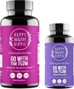 Hippie saudável feliz ir com o fluxo menopausa apoiar e ir com o fluxo equilíbrio hormonal para as mulheres (180ct)
