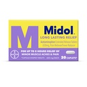 Midol Longa duração de alívio 20ct: Midol Longa duração de alívio, alívio de sintomas menstruais e redutor de febre, Caplets com acetaminofeno para alívio da dor menstrual - 20 contagem (Pacote de maio Vary)