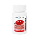 GeriCare Ferrous Sulfate Tablets 325mg, ferro elementar 65 mg Suplemento de ferro de alta potência . Suplemento alimentar 100 contagem. (Pacote de 1)
