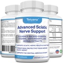 Suporte avançado do nervo ciático alívio: alfa vitamina ácido lipoico, Benfotiamina - 12 em 1 Suplementos Sciatica - 120 Cápsulas - 30-60 Abastecimento - Made in USA