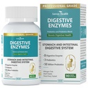800mg Enzimas Digestivas para Homens e Mulheres com Probióticos e Prebióticos Orgânicos, 8 Enzimas Chaves, Protease, Amylase & Lipase para Bloating, Alívio de Gás, Não-GMO .