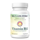 Dr. Clark Vitamina B12 Suplemento, 1mg, 50 Cápsulas de Gelatina