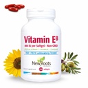 NOVAS ROOTS HERBAL Vitamina E 400 UI Cápsulas □ Suplemento Orgânico Antioxidante □ Todos os 8 Tipos de Vitamina E para o Cérebro e Visão Suporte □ 4 Tocoferóis e 4 Tocotrienóis para Mulheres e Homens (120 Softgels)
