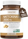 Saúde Harmony Nattokinase 2000 FU (Não-GMO) Suplemento poderoso Nattokinase feita de soja naturalmente fermentado - (4 Mês de fornecimento) 120 cápsulas Vegan Natto