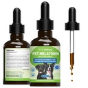 Pet Bem-estar Pet Melatonina para cães - Suporta Saúde Adrenal, Equilíbrio de Cortisol, Ajuda a manter padrões normais de sono - Veterinária-Formulada Suplemento Líquido 2 fl oz (59 ml)
