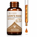 Lions Mane Liquid - Tintura de Mane de Leão para memória, foco e claridade - Suplemento de Mane de Leões - Suplemento de Cogumelo de Mane de Leão - Suplemento de Suporte Cerebral Nootrópicos - (1 pacote)