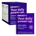 EBOOST Super Energia em pó mistura de bebida, não-GMO Suplemento Eletrolítico carregado com vitaminas (Açaí Romã), 0,2 onça (Pacote de 20)