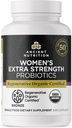 Nutrição antiga Regenerativa Orgânica Certified Probióticos para Mulheres, Probióticos Força extra da mulher, Digestão saudável e Imune System Function Support, 25 bilhões de UFCs* Por serviço, 60 contagem