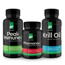 Daiwa Pico Imune 4 - Imune Sistema Natural Imune Booster + Plasmanex 1 – Suplemento de circulação sanguínea + Óleo de Krill – Cápsulas de óleo de Omega 3 Krill