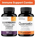 Suporte Imune de Sandhu Combo & Quercetin Cápsulas Bundle Suporta Saúde Imune