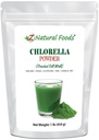 Z Alimentos naturais chlorela em pó, Célula rachada proteína vegetal da parede, Blue Green Algae Superfood em pó, Perfeito para smoothies, Bebidas, Receitas, Raw, Não OGM, Glúten livre, Vegan, 1 lb