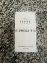 CHEERS Omega-3 Supplement □ Alta Força 550mg EPA e DHA Por Cápsula □ 90% Biodisponível, Suplemento de rótulo limpo □ Suporta Coração, Cérebro, Visão e Saúde Imunitária