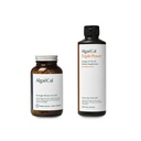 AlgaeCal Bundle - Suplemento de cálcio baseado em plantas com vitamina D3 para a saúde óssea e força e tripla potência Omega-3 óleo de peixe emulsão líquida natural com EPA & DHA, curcumina, astaxantina