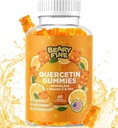 Quercetin com gomas de bromelaína - Vitamina C + Zinco e Vitamina D3 – Força extra Imune Support Booster - 60 gomas de quercetina - Made in the USA