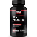 Force Factor Saw Palmetto para homens, suplemento de próstata para homens para apoiar a função urinária, alívio de próstata e crescimento do cabelo, com bioperine para absorção superior, 60 cápsulas