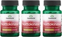 Swanson Nattokinase 2000 Unidades Fibrinolíticas 100 Milligrams 30 Cápsulas Enzima (3 Embalagem)