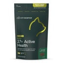 VetriScience Senior 27+ Saúde ativa mastiga, Nu Cat diariamente multivitamin para gatos idosos, vitaminas equilibradas, minerais e antioxidantes, saudável envelhecimento e bem-estar apoio, peixe, 30 contagem