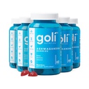 Goli Ashwagandha & Vitamina D Gummy - 300 Contagem - Berry misto, KSM-66, Vegan, Base vegetal, Não-GMO, Sem glúten e Gelatina Free Relax. Restaurar. Descontrair, Pacote de 5