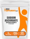 BulkSuplementos.com Ascorbato de sódio em pó - para suporte imunológico, Ascorbato de sódio Vitamina C - vitamina C tampão, sem glúten, 2g por serviço, 250g (8,8 onças) (Pacote de 1)