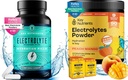 KEY NUTRIENTS Hydration & Energy Electrolyte Bundle – Comprimidos de Eletrólito & Pêssego Tropical Mango Multivitamin Powder, Livre de Açúcar
