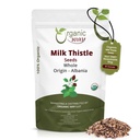 Via Orgânica Thistle Seeds (Silybum marianum) - Chá de ervas - Europeu Wild-Harvest, Orgânico & Kosher Certified, Vegan, Non GMO & Gluten Free, USDA Certified, Origin - Albânia (16 Oz)