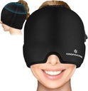 Gel Ice Migraine Relief Cap Cefaleia, Dor de cabeça ajustável Cap Migraine com cordão se encaixa todas as cabeças, Compressão fria Migraine Relief Cap para tensão, estresse, Sinus, Olhos Puffy, Terapia quente / frio