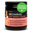 LEGION Recarga Pós Treino Drinque - Creatina Micronizada Monohidrato Natural Pós Treino Recuperação Drinque - Muscle Builder & Recovery Booster Pós Treino Suplementos (Strawberry Limonada, 30 Servings)