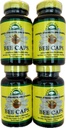 Tampas de abelha originais em garrafas marrom - 4 Pack - 120 contagem de cada garrafa