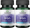 Swanson Sunactive Iron 15 Milligrams 90 Cápsulas (2 Embalagem)