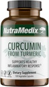 NutraMedix Curcumin - 500mg Cápsulas Turméricas - Promove uma resposta inflamatória saudável, sistema imunológico, cérebro, coração e suporte hepático (120 Cápsulas)