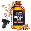 Leven Rose Spiced Sandalwood Beard Oil & Leave In Conditioner by Ranger Grooming Co, 100% Puro Natural Orgânico para Barbas, Bigodes e pele hidratada 1 oz