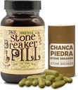 O comprimido quebrador de pedra 60 cápsulas - vesícula biliar e suplementos renais com Chanca Piedra, sementes de aipo, e Saw Palmetto - ervas e vesícula biliar orgânica e quebrador de pedra do rim para pedras do rim