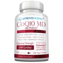Aprovado Science® CoQ10 MD - Força Extra 300mg CoQ10 Puro com Bioperine® para Absorção Mais Rápida - Suporte Optimal - Fornecimento de 3 meses