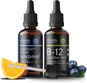 Mt. Angel Vitaminas B12 Trio essencial + Todos os dias Sol Líquido 2 D3+K2