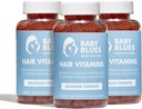 Baby Blues Pós-parto Perda de cabelo Vitaminas - Full Hair Cycle Pack - com Biotina, Colágeno, & Folato