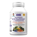 ANDREW LESSMAN Ultimate Eye Support com Astaxantina 60 Softgels - 12mg Lutein, 6mg Zeaxanthin, 4mg Astaxantina, Bilberry. Nutrientes-chave para apoiar a saúde ocular, promover uma visão saudável. Sem aditivos