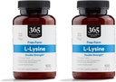 Mercado inteiro de alimentos, L-Lysine dupla força, 100 quilates (Pacote de 2)