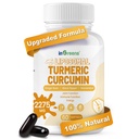 Suplemento de Açafrão 2275mg, Curcumina 95%, Curcumina lipossómica para melhor absorção, Suplemento de Curcumina para apoio conjunto, engarrafado nos EUA - 60 Softgels