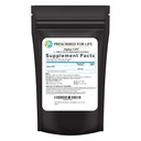 Prescrito para a vida Alpha GPC Pó, L Alpha glicerilfosforilcolina, Suplemento de colina para função cognitiva, Não OGM, Vegan, Soy Free (113g)