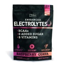 Eletrolítico Melhorado Pacotes de varinha em pó (Guava de framboesa (20 pacotes) w/ 0 Açúcar +BCAAs +B-Vitaminas Suplemento de electrólito w Zinco de potássio e magnésio para Hidratação - Eletrólitos de Keto