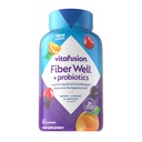 Poço de fibra de vitafusão + chicletes de probióticos para adultos – 3g de fibra por serviço para saúde digestiva e probióticos *, 60 contagem