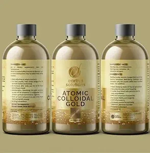 Solução de ouro coloidal atômica pura para melhorar o bem-estar e a clareza mental - Suplemento iônico premium para a saúde natural
