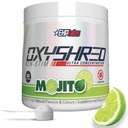 EHP Labs OxyShred não estimulante pré-treino em pó - Stim Free Pré-treino, Cafeína pré-treino gratuito para homens e mulheres - Não Stim pré-treino - Sugar Free Energia em pó - Mojito, 60 Servings