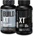 Build-XT Fábrica Jacked Construtor de Músculo Diário (60 Contagem) Build-XT Max Elite Muscle Build (120 Contagem)
